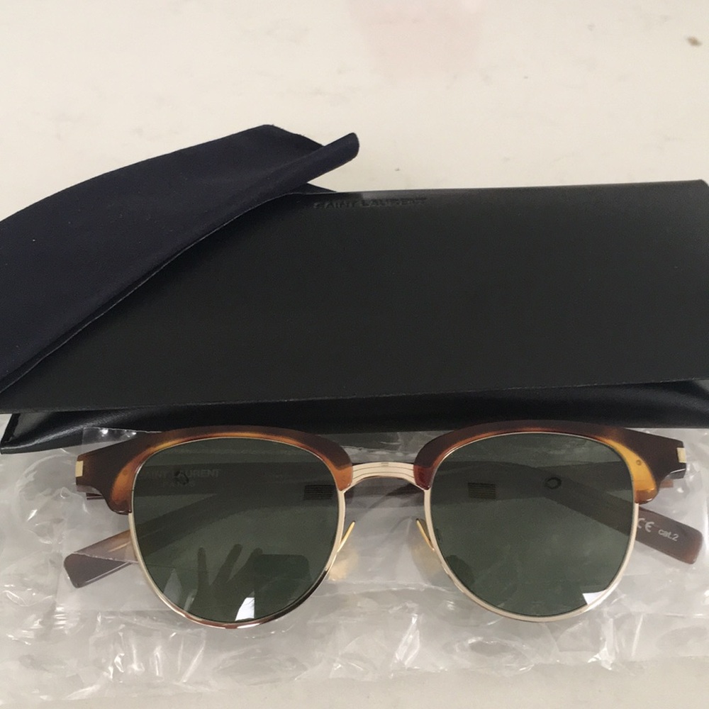 NWT🌟 SAINT LAURENT BROWLINE SUNGLASSES